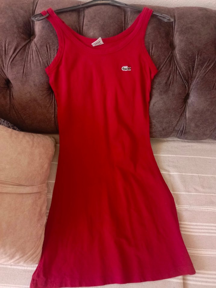 Kırmızı Spor Midi Elbise - Görsel 2