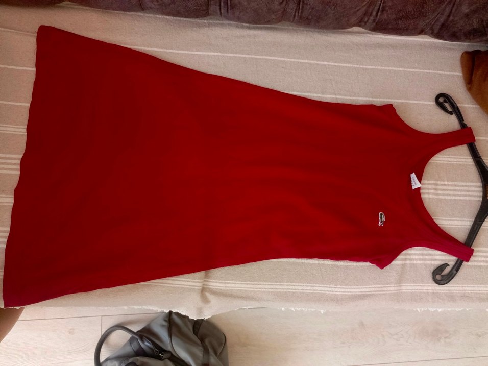 Kırmızı Spor Midi Elbise - Görsel 3