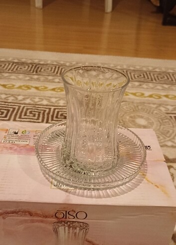 6' çay bardağı ve çay tabağı takımı 
