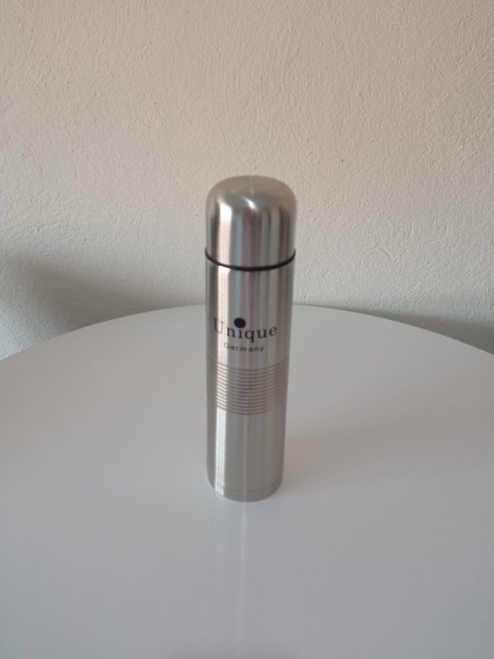 Unique gri termos 1 litre - Görsel 3