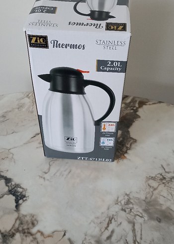 Paslanmaz Çelik 2.0L Termos Çaydanlık - Görsel 2