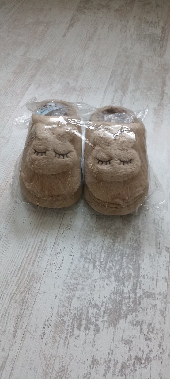 Bej Kürklü Topuklu Kadın Terlik - Görsel 2