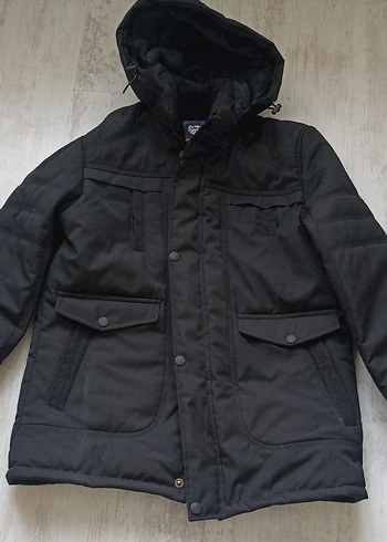 Düğmeli Siyah Erkek Midi Mont - Görsel 4