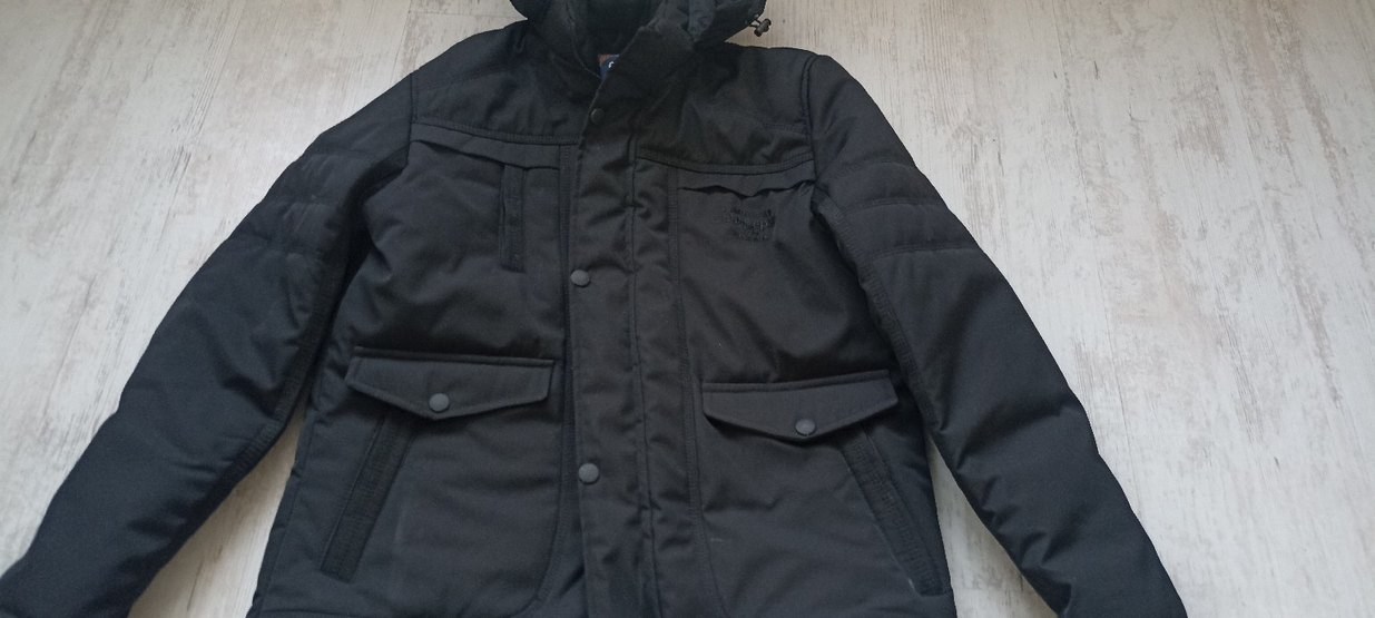 Düğmeli Siyah Erkek Midi Mont - Görsel 3