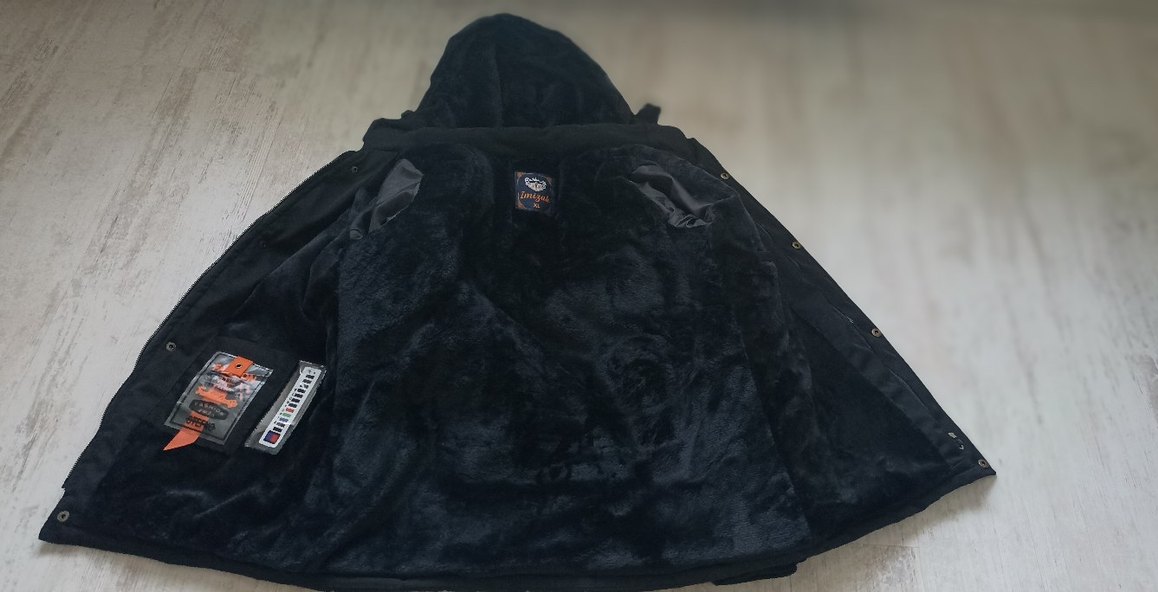 Düğmeli Siyah Erkek Midi Mont - Görsel 5