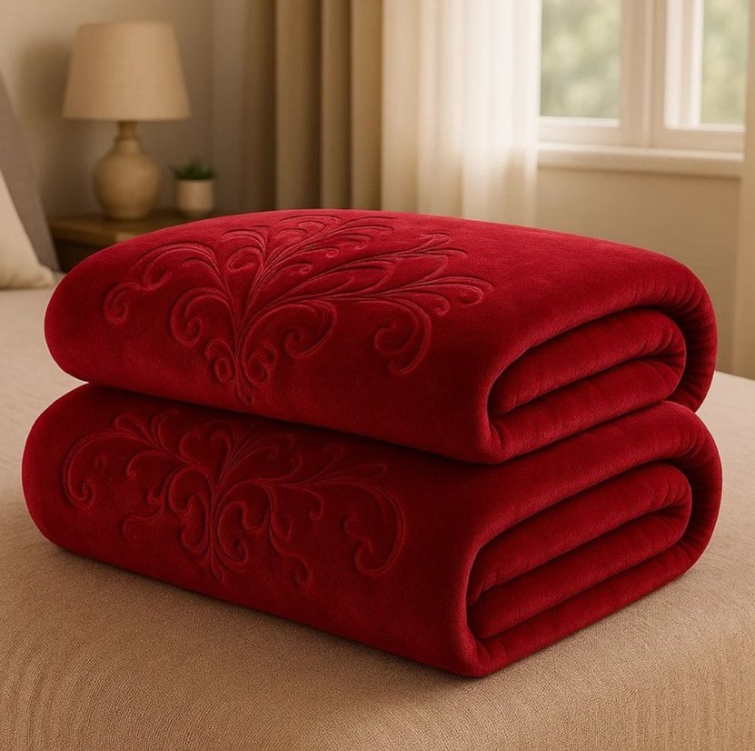 Renkli Desenli Yumuşak Battaniye - Görsel 4