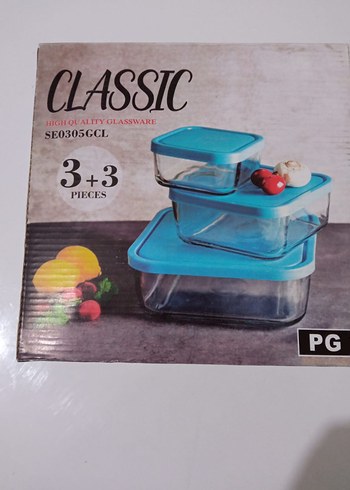 Kırmızı Kapaklı Cam Saklama Kapları Seti - Görsel 6