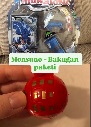 Monsuno + Bakugan Paketi Kırmızı Oyuncak
