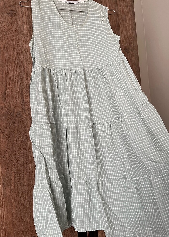 Yeşil Kalın Askılı Elbise - Görsel 2