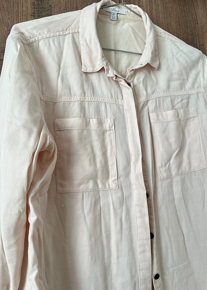 Pudra Pembe Kadın Gömlek - Görsel 3