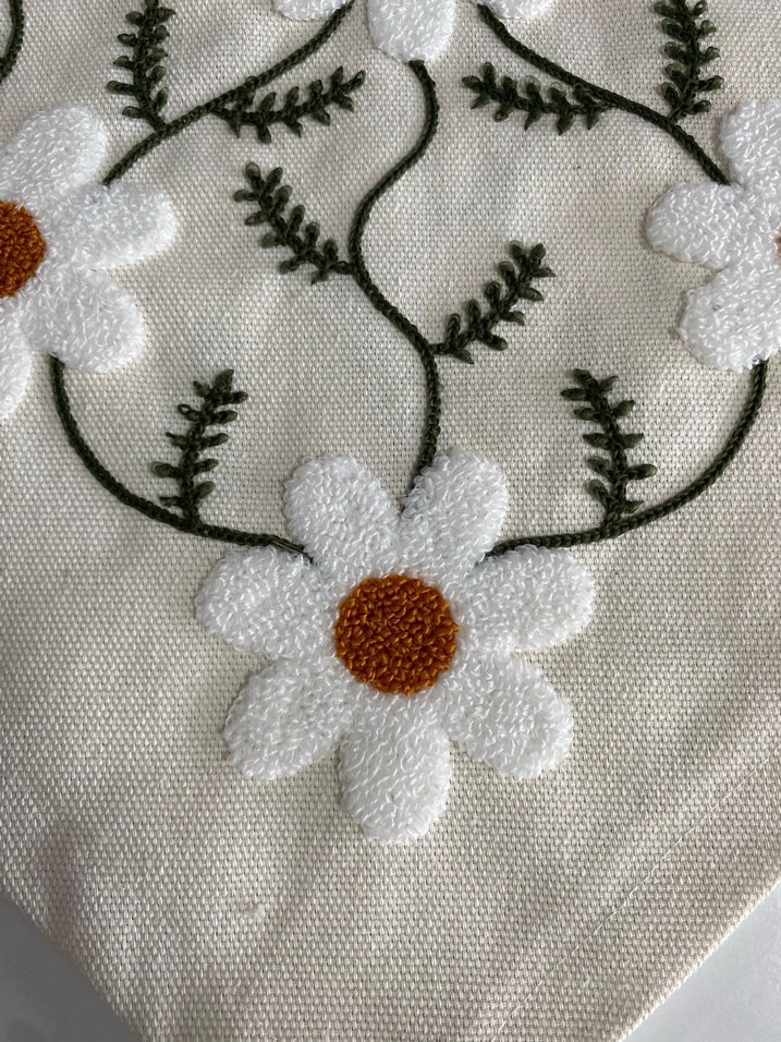 Nakışlı Beyaz Bohem runner - Görsel 2