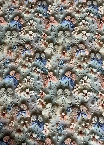 Nakışlı Çok Renkli Bohem Masa Örtüsü - Görsel 4