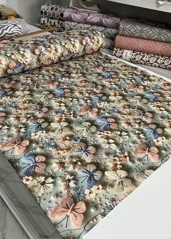 Nakışlı Çok Renkli Bohem Masa Örtüsü - Görsel 2