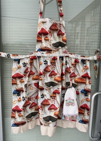 Mantar desenli darp bezi su geçirmez - Görsel 2