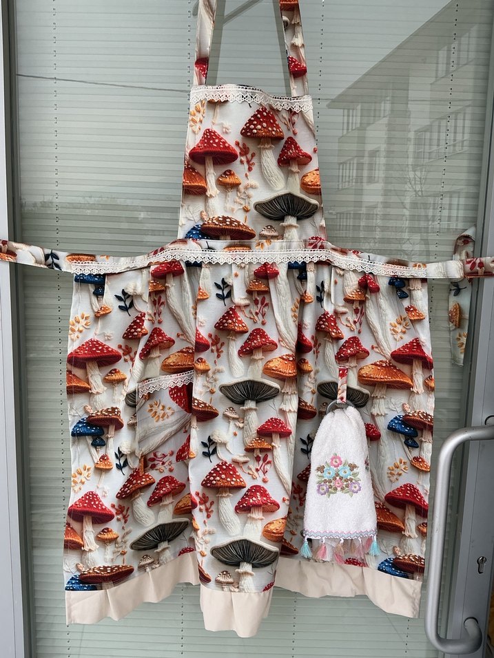 Mantar desenli darp bezi su geçirmez - Görsel 2