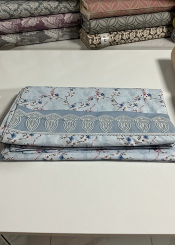 Nakışlı Gri Nevresim ve Çarşaf Takımı çift kişilik - Görsel 5