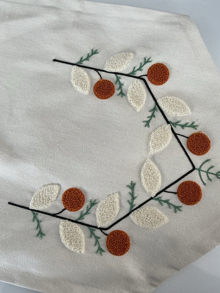 Nakışlı Beyaz Bohem runner - Görsel 4