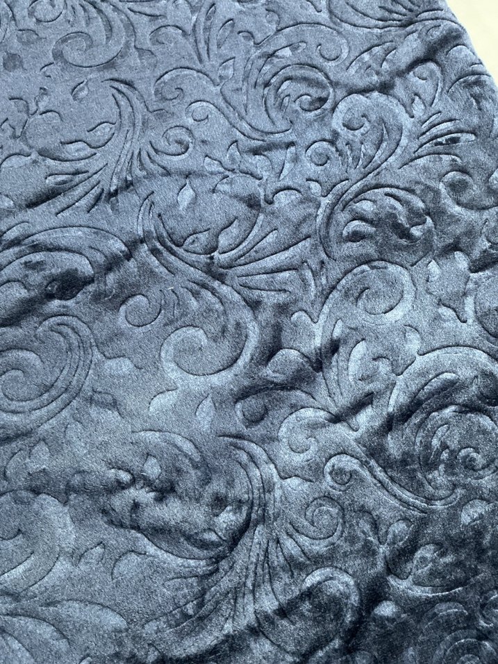 Koyu Mavi Desenli Yumuşak Battaniye bebek - Görsel 2