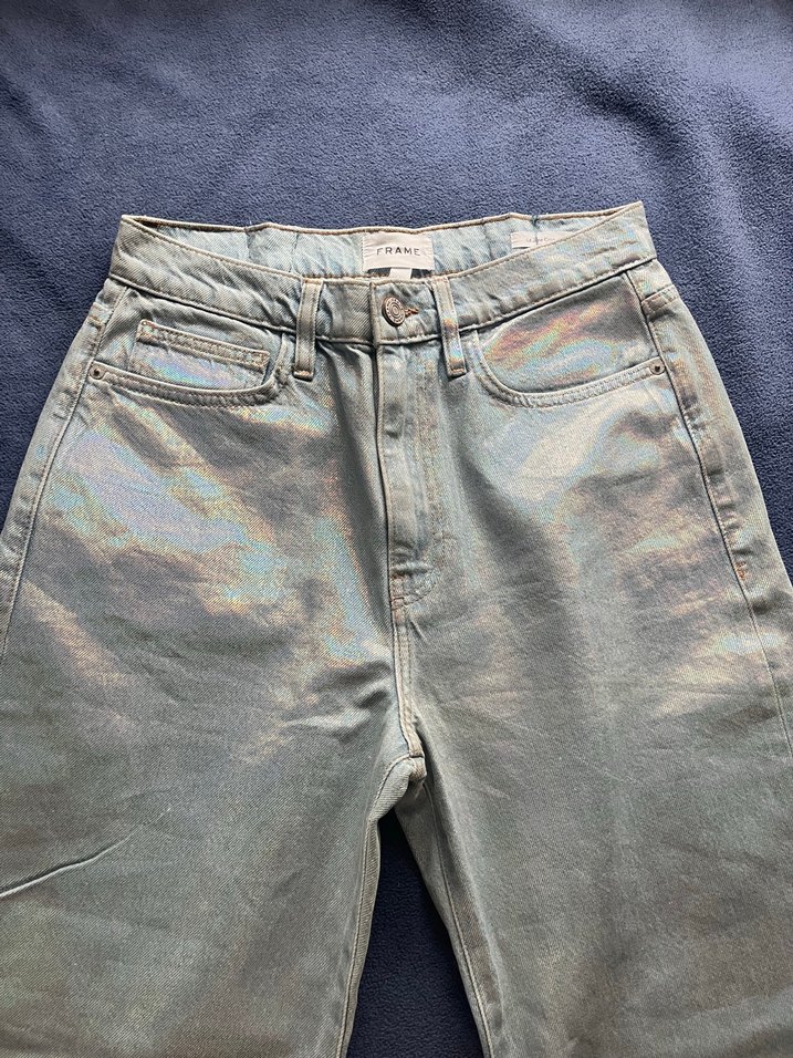 Hologramlı jean parlak frame beymen — görsel 2/7
