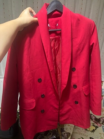 Diğer Kırmızı blazer ceket