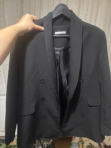 Siyah blazer ceket
