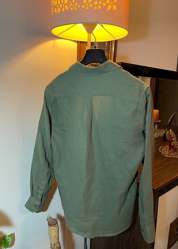 Beymen Club Haki Erkek Keten Gömlek Uzun Kollu - Görsel 2