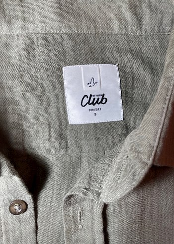 Beymen Club Haki Erkek Keten Gömlek Uzun Kollu - Görsel 3