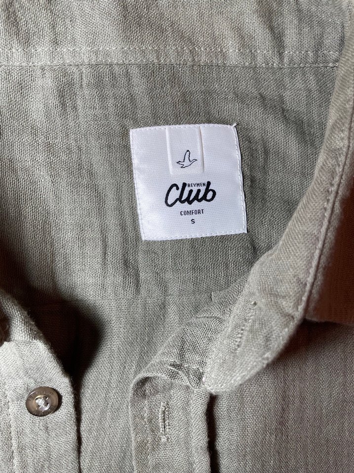 Beymen Club Haki Erkek Keten Gömlek Uzun Kollu - Görsel 3