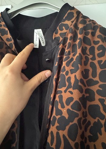 Leopar Desenli Uzun Salaş tunik - Görsel 3