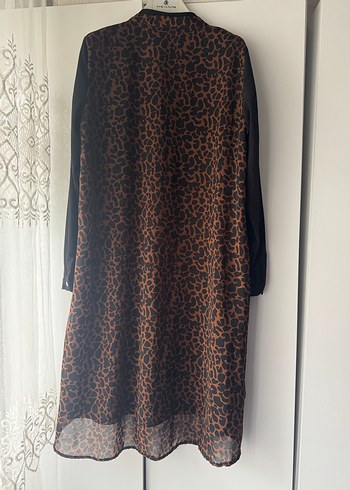 Leopar Desenli Uzun Salaş tunik - Görsel 4