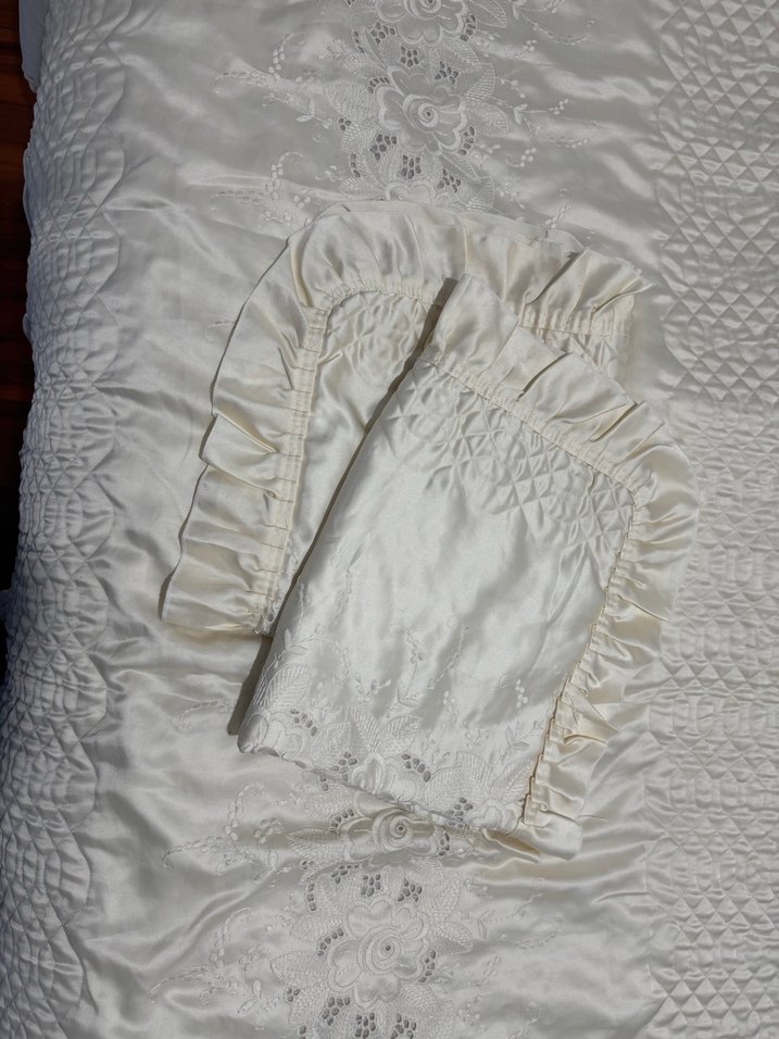 Krem Parlak Yatak Örtüsü - Görsel 5