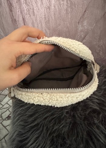 Gri Kabarık Kadın Çanta - Görsel 3