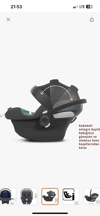 0 - 13 kg Beden Cybex Aton S2 isize