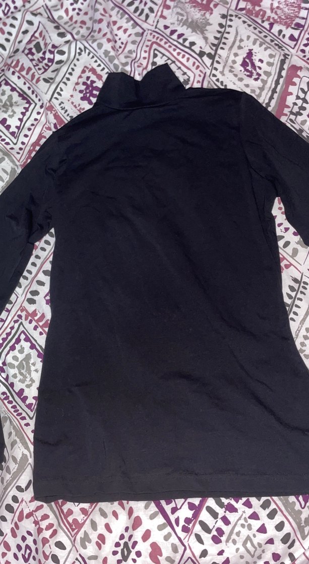 Fermuarlı Siyah Balıkçı Yaka Kadın Kazak - Görsel 3