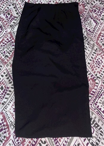 Siyah Drapeli Uzun Etek - Görsel 4