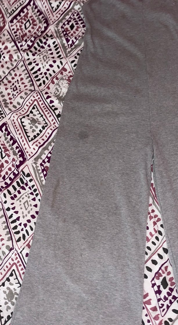 Gri V Yaka Dantel Detaylı Uzun Kadın Tulum - Görsel 3