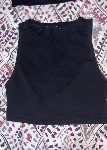 Siyah Crop Top 3 adet - Görsel 3