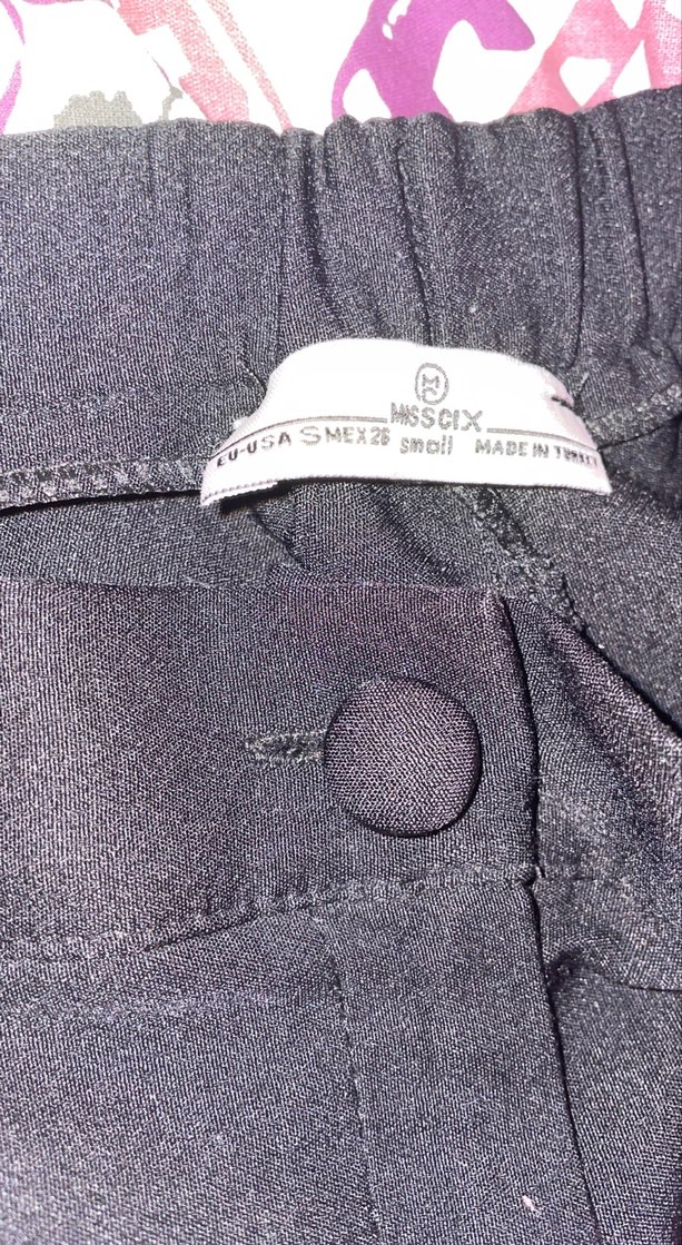 Siyah Kadın Midi Kumaş Pantolon - Görsel 3