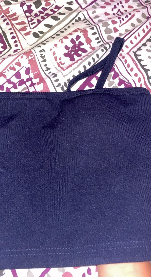 Siyah Mini Bağlama Desenli Bralet - Görsel 2