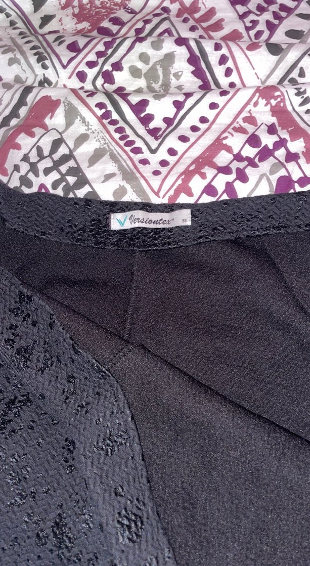 Siyah yılan derisi Detaylı Bol Kesim Kadın Pantolon - Görsel 3