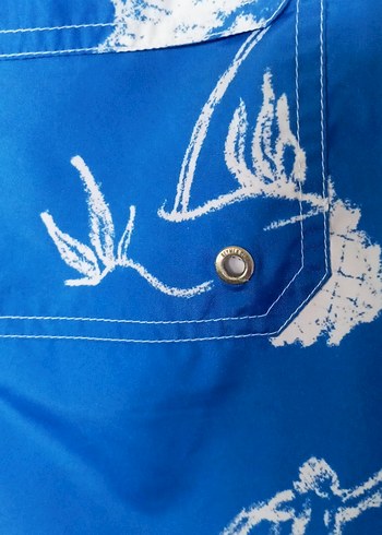 Beymen Club Mavi Desenli Erkek Deniz Şortu - Görsel 5