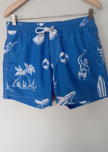 Beymen Club Mavi Desenli Erkek Deniz Şortu - Görsel 8