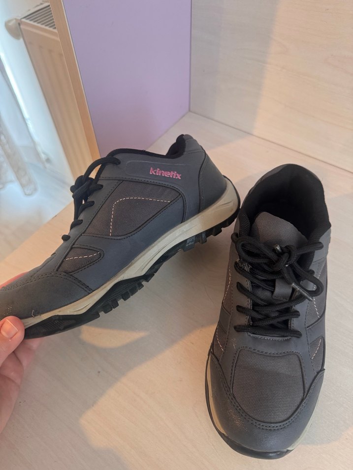 Kadın Gri Kinetix Bağcıklı Spor Ayakkabı - Görsel 2