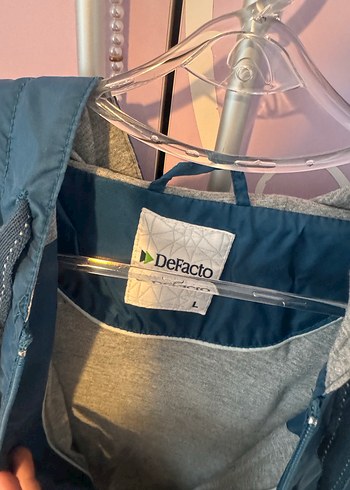 Koyu Mavi  Fermuarlı Kadın Yağmurluk - Görsel 4