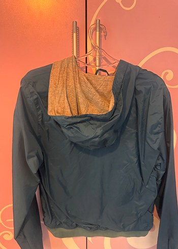 Koyu Mavi  Fermuarlı Kadın Yağmurluk - Görsel 5