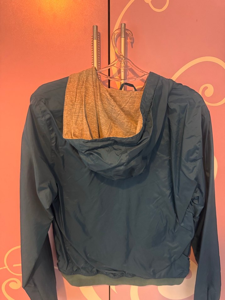 Koyu Mavi  Fermuarlı Kadın Yağmurluk - Görsel 5