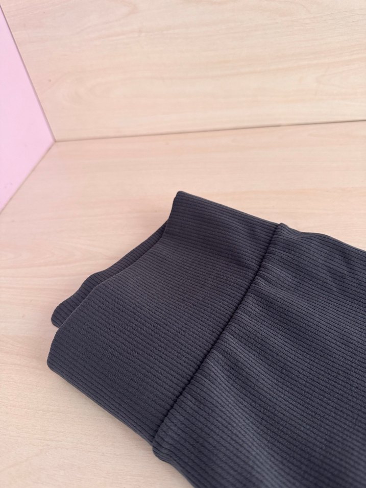 Kadın Fitilli  Gri Spor Tayt - Görsel 2