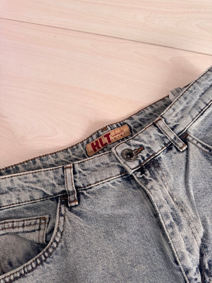 Açık Mavi Rahat Kesim Kadın Kot  Pantolon - Görsel 4