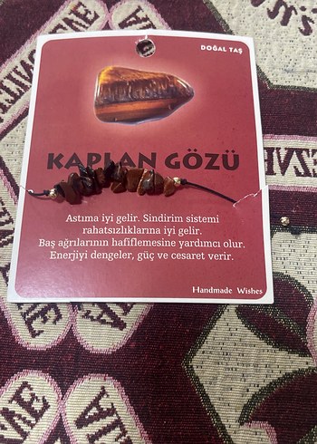 Kaplan Gözü Boncuklu Bohem Bileklik - Görsel 2