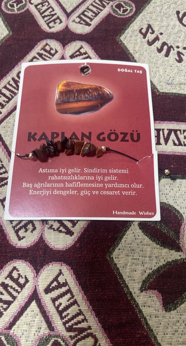 Kaplan Gözü Boncuklu Bohem Bileklik - Görsel 2